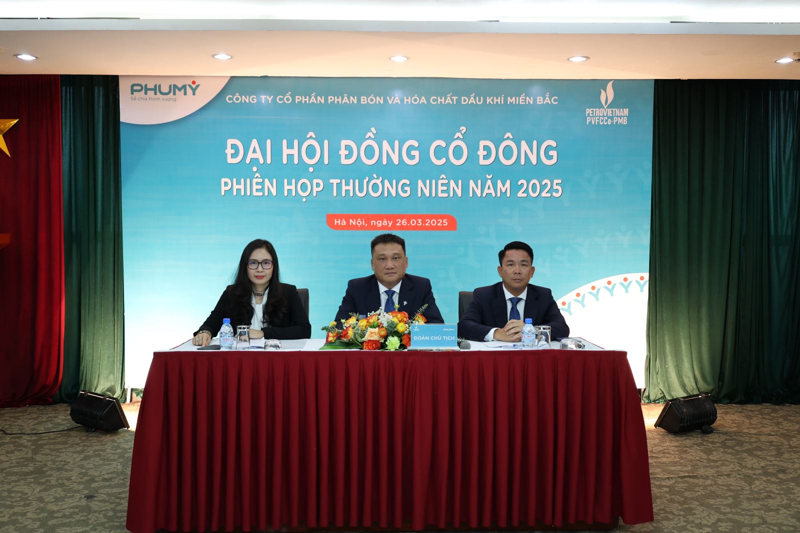 Công ty Cổ phần Phân bón và Hóa chất Dầu khí miền Bắc (PVFCCo-PMB; MCK:PMB) tổ chức thành công phiên họp Đại hội đồng cổ đông thường niên năm 2025 và Lễ công bố và trao quyết định về công tác cán bộ.