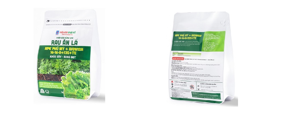 NPK Phú Mỹ + BiOWiSH 16-16-8+3S+TE