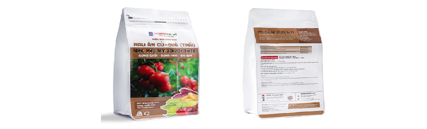 NPK Phú Mỹ 20-20-15+TE Rau ăn củ - quả