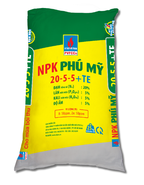 NPK PHÚ MỸ 20-5-5+TE