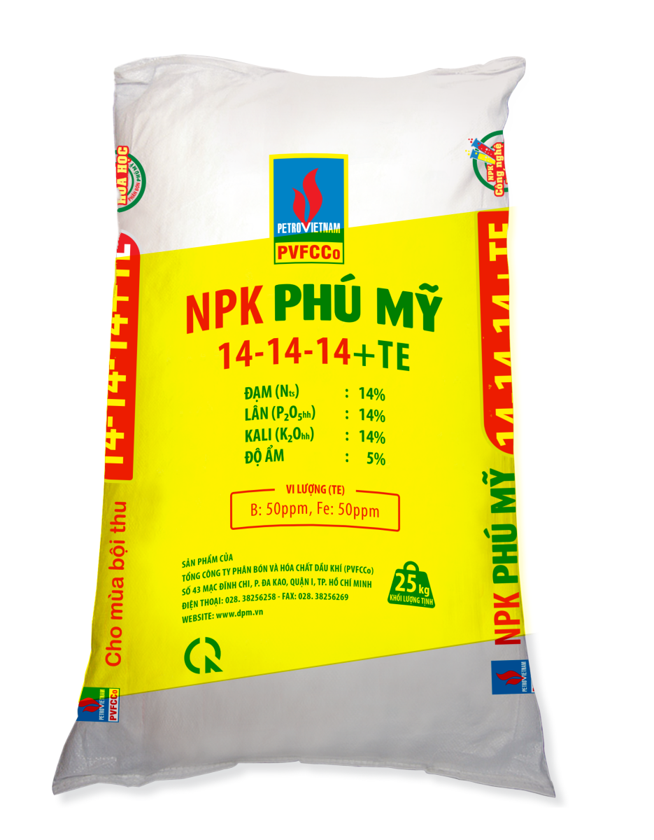 NPK PHÚ MỸ 14-14-14+TE