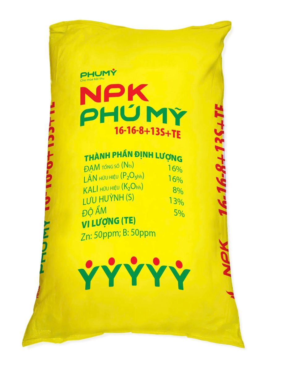 NPK PHÚ MỸ 16-16-8+13S+TE NPK PHÚ MỸ 16-16-8+13S+TE